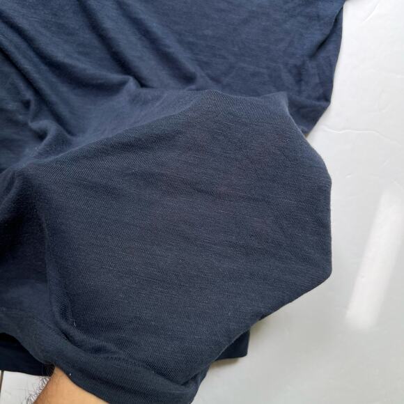 True Vintage 70s Champion NYAC New York Athletic Club TShirt XL Blue Bar Striped - Picture 8 of 9
